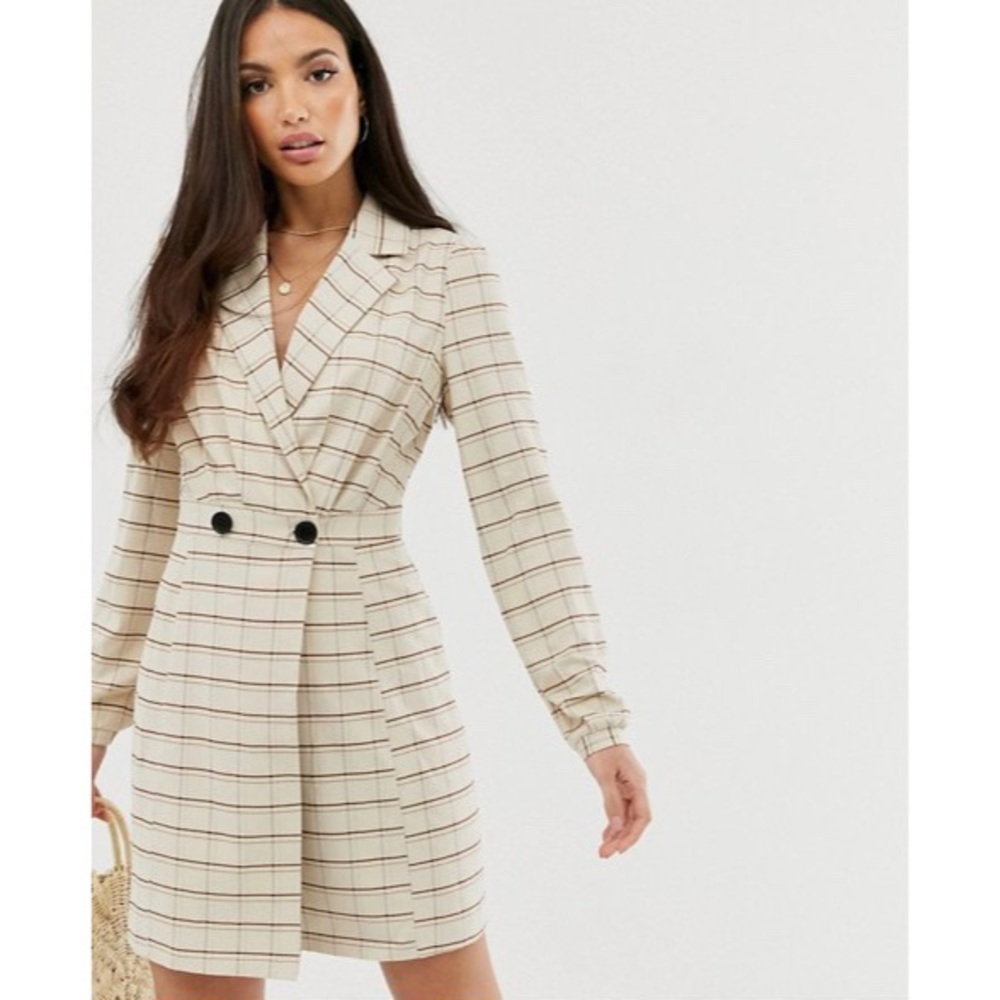 Glamorous Tall Wrap Dress in Check ⚡️ april flash sale this weekend only ⚡️